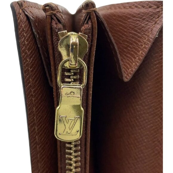 699255AS (G3) Louis Vuitton Wallet Long Porte Monnaie Brown Monogram w/Box - Picture 8 of 12